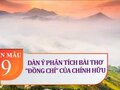 Dàn ý phân tích bài thơ Đồng chí của Chính Hữu