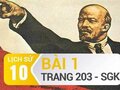 Bài 1 trang 203 SGK Lịch sử 10