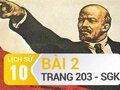 Bài 2 trang 203 SGK Lịch sử 10