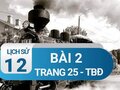Bài 2 trang 25 TBĐ Lịch sử 12