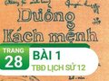 Bài 1 trang 28 TBĐ Lịch sử 12