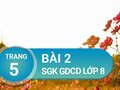 Bài 2 trang 5 SGK GDCD 8
