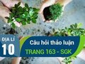 Câu hỏi thảo luận trang 163 SGK Địa lí 10
