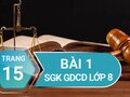Bài 1 trang 15 SGK GDCD 8