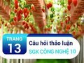 Câu hỏi thảo luận trang 13 SGK Công nghệ 10