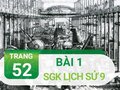 Bài 1 trang 52 SGK Lịch sử 9