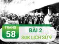 Bài 2 trang 58 SGK Lịch sử 9