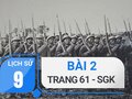 Bài 2 trang 61 SGK Lịch sử 9