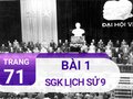 Bài 1 trang 71 SGK Lịch sử 9