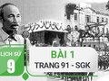Bài 1 trang 91 SGK Lịch sử 9