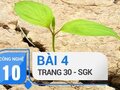 Bài 4 trang 30 SGK Công nghệ 10