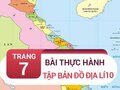 Bài thực hành trang 7 Tập bản đồ Địa lí 10