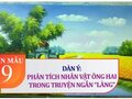 Dàn ý phân tích nhân vật ông Hai trong truyện ngắn Làng