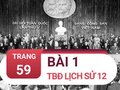 Bài 1 trang 59 TBĐ Lịch sử 12