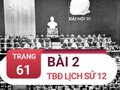 Bài 2 trang 61 TBĐ Lịch sử 12