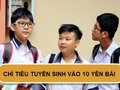 Chỉ tiêu tuyển sinh vào lớp 10 năm 2023 tại Yên Bái