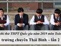 Đề thi thử môn Toán THPT năm 2019 trường Chuyên Thái Bình lần 2