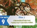 Dàn ý cảm nhận về bài thơ Sang thu của Hữu Thỉnh