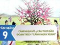 Cảm nhận về 4 câu thơ đầu đoạn trích Cảnh ngày xuân