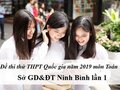 Đề thi thử môn Toán THPT năm 2019 Sở GD&ĐT Ninh Bình lần 1