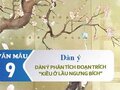 Dàn ý phân tích đoạn trích Kiều ở lầu Ngưng Bích
