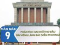 Phân tích hai khổ thơ đầu bài Viếng lăng Bác (Viễn Phương)