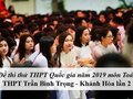 Đề thi thử môn Toán THPT năm 2019 trường THPT Trần Bình Trọng - Khánh Hòa lần 2