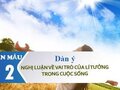 Dàn ý nghị luận về vai trò của lí tưởng trong cuộc sống
