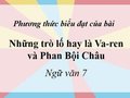 Phương thức biểu đạt của bài Những trò lố hay là Va-ren và Phan Bội Châu