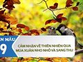 Cảm nhận về thiên nhiên qua hai đoạn thơ trong bài Mùa xuân nho nhỏ và Sang thu