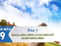 Dàn ý nghị luận Sống là cho đâu chỉ nhận riêng mình