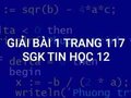 Bài 1 trang 117 Tin Học 11