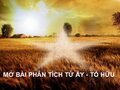 Mở bài phân tích bài thơ Từ ấy của Tố Hữu hay nhất