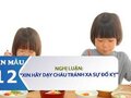 Nghị luận Xin hãy dạy cháu tránh xa sự đố kỵ