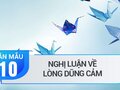 Nghị luận xã hội về lòng dũng cảm