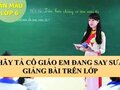 Em hãy tả cô giáo của em đang say sưa giảng bài trên lớp