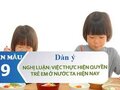 Dàn ý nghị luận về việc thực hiện quyền trẻ em ở nước ta hiện nay