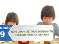 Nghị luận về việc thực hiện quyền trẻ em ở nước ta hiện nay