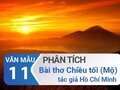 Phân tích bài thơ Chiều tối của Hồ Chí Minh