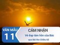 Cảm nhận vẻ đẹp tâm hồn Bác trong bài thơ Chiều tối