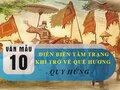 Diễn biến tâm trạng khi trở về quê hương qua bài thơ Hứng trở về