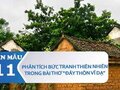Phân tích bức tranh thiên nhiên trong bài thơ Đây thôn Vĩ Dạ
