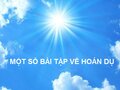 Một số bài tập về xác định thành phần hoán dụ trong câu