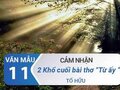 Cảm nhận 2 khổ thơ cuối bài Từ ấy - Tố Hữu
