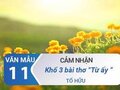 Nêu cảm nhận khổ thơ thứ 3 bài Từ ấy - Tố Hữu