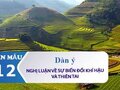 Dàn ý nghị luận về sự biến đổi khí hậu và thiên tai