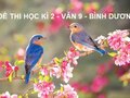 Đề thi học kì 2 môn Ngữ văn lớp 9 Bình Dương 2019 có đáp án