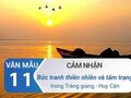 Bức tranh thiên nhiên và bức tranh tâm trạng trong bài thơ Tràng giang