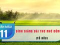 Bình giảng bài thơ Nhớ đồng 
