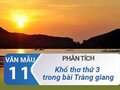 Phân tích khổ thơ thứ ba trong bài Tràng giang